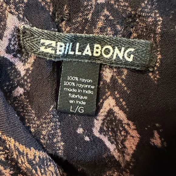 Billabong Sweet Sand Boho Tribal Tunic Top Size L(c6 - Picture 5 of 11